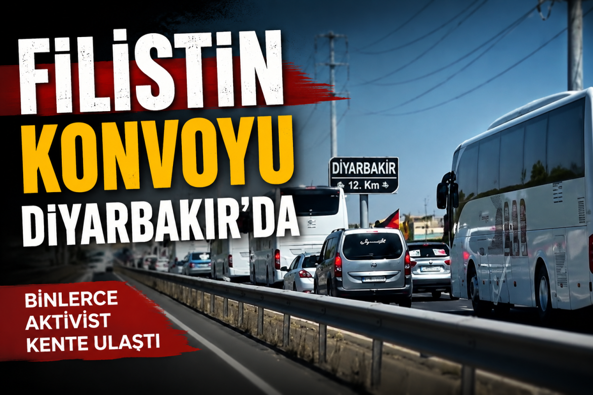 Filistin Konvoyu Diyarbakırda