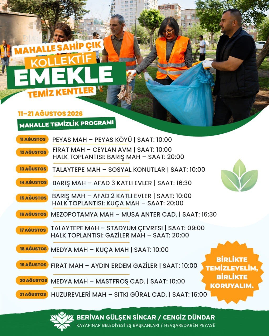 Kayapınar’da Temizlik Seferberliği Başladı