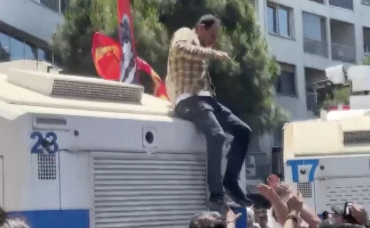 MİTİNGTEKİ O ŞAHIS TUTUKLANDI