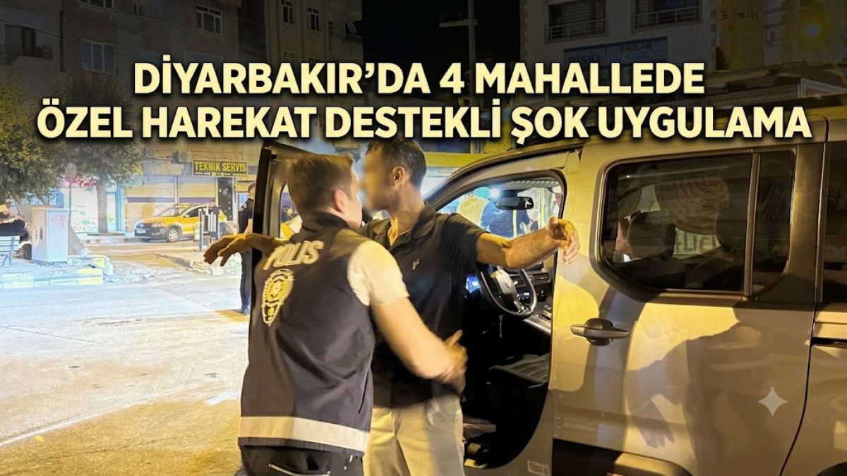 Diyarbakır’da 4 Mahallede Özel Harekat Destekli Şok Uygulama
