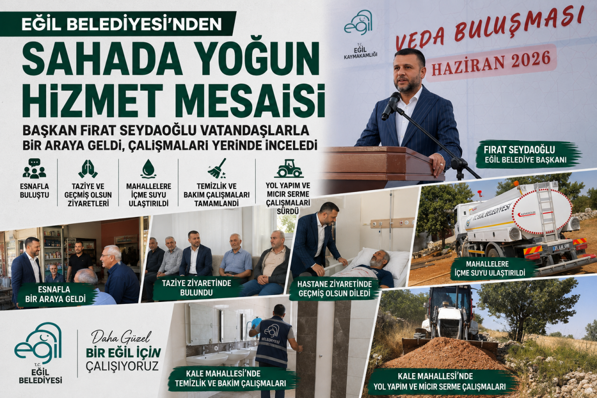 Eğil Belediyesi Hizmet Çalışmalarını Sürdürüyor: Başkan Fırat Seydaoğlu Sahada Vatandaşlarla Buluştu