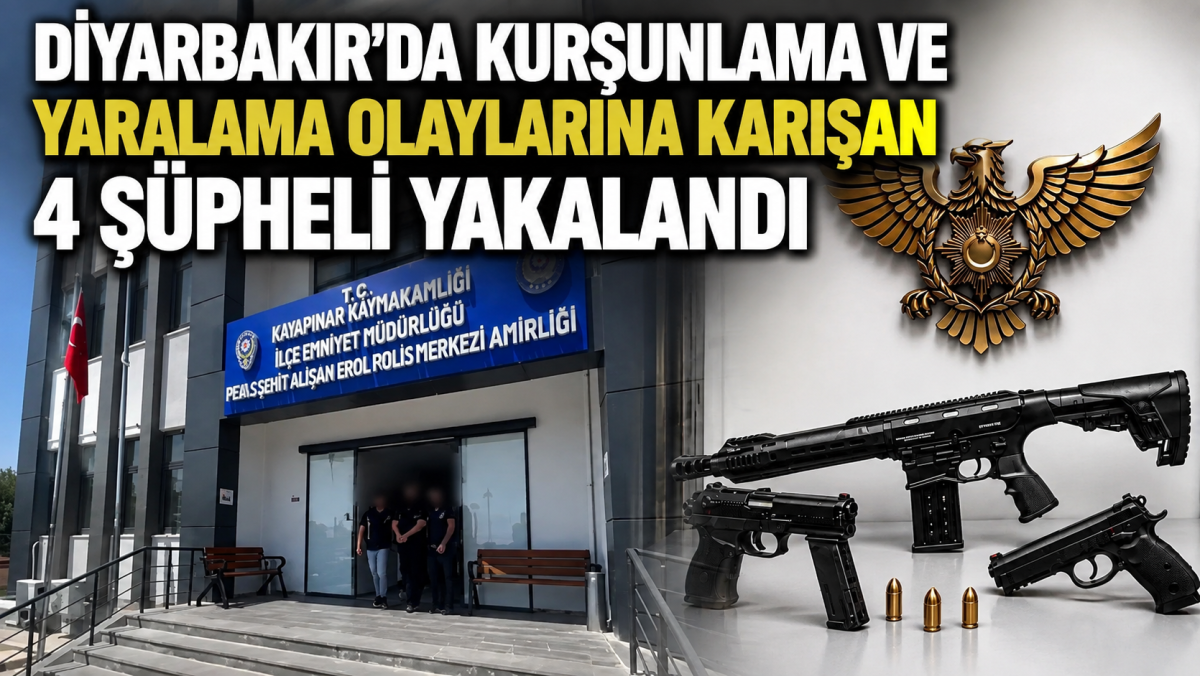 Diyarbakır’da 4 Farklı Kurşunlama ve Yaralama Olayına 4 Gözaltı