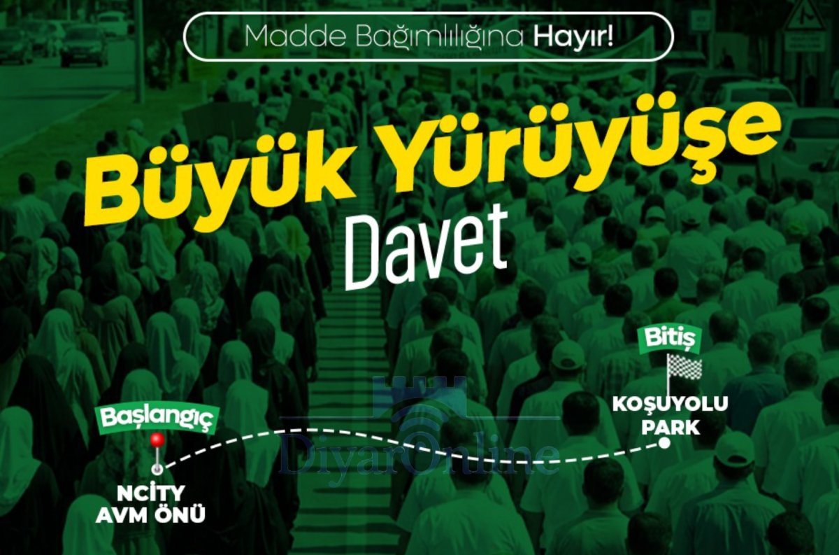 Madde Bağımlılığına Karşı Diyarbakır’da Büyük Yürüyüş