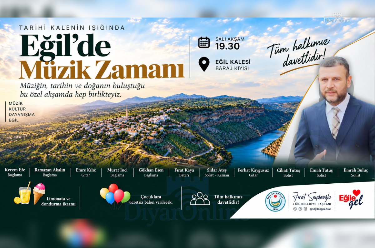 Eğil’de Müzik Zamanı Başlıyor