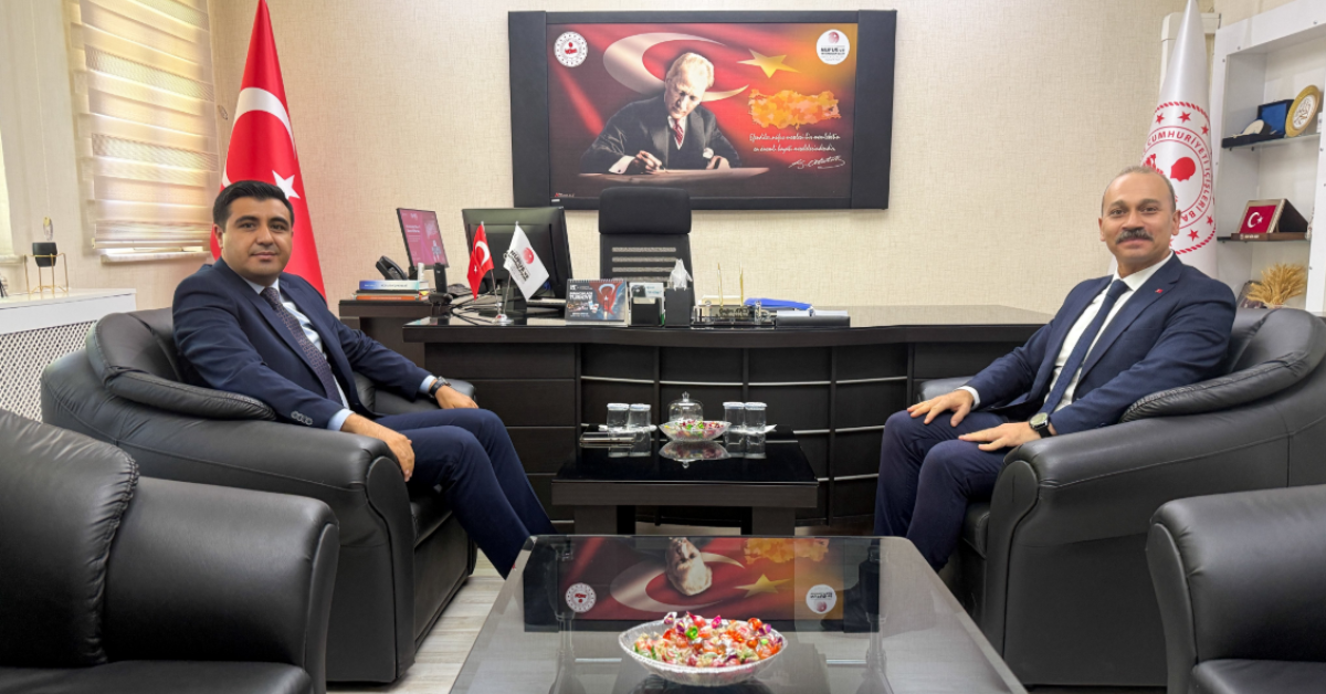 Çınar Kaymakamı Celal Güngör İl Nüfus Müdürünü Ziyaret Etti